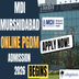MDI Murshidabad Online PGDM Admission 2026 Begins; Apply Now @mdim.ac.in